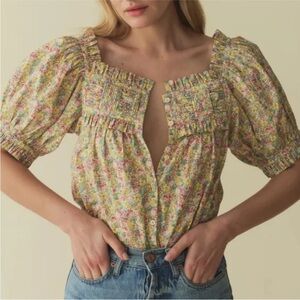 Doen Farley Cotton Ruffle Short Sleeve